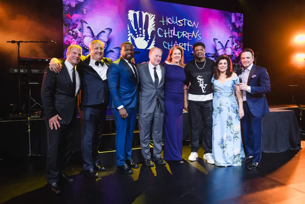 Honorees and special guests take to the stage at the Houston Children’s Charity gala. (Photo by Michelle Watson, CatchLightGroup.com)
