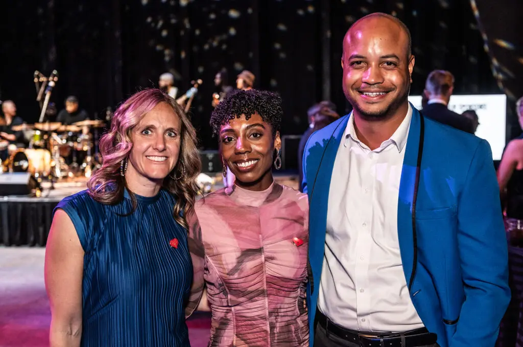 AT&T PAC Aux Board Chairs past and present - Brooke Bailey, Sierra Jones and Noa Dowl (Photo by Can Turkyilmaz)