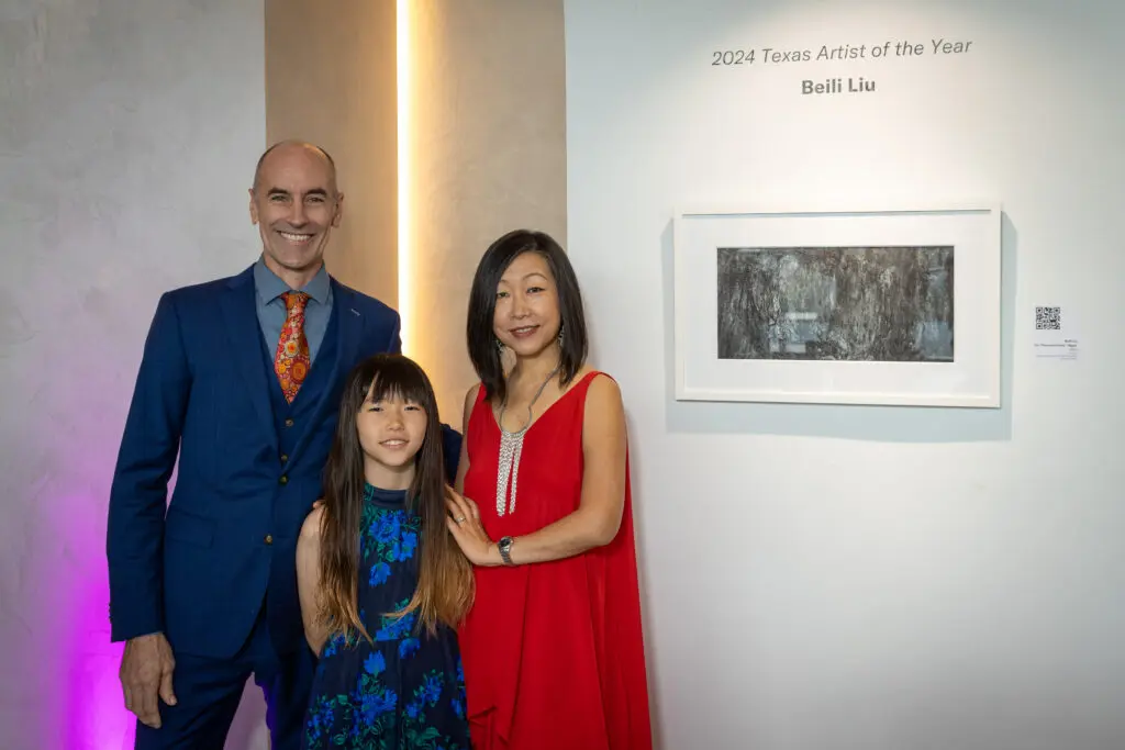 Blue Way, Cyan Liu Way, honoree Beili Liu at Art League Houston's 76th Anniversary Gala, Bloom (Photo by Alex Barber)