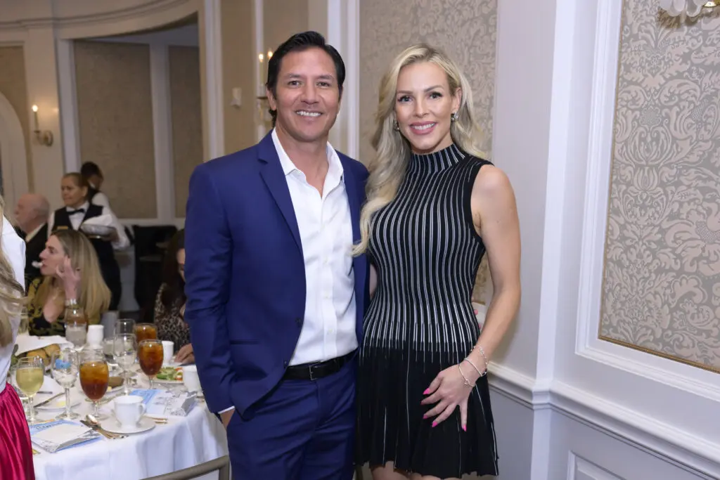 Brian Ching & Lindsey Yates at the Italian Cultural & Community Center Luncheon at River Oaks Country Club on October 22, 2024 (Photo by Michelle Watson, CatchLightGroup.com)