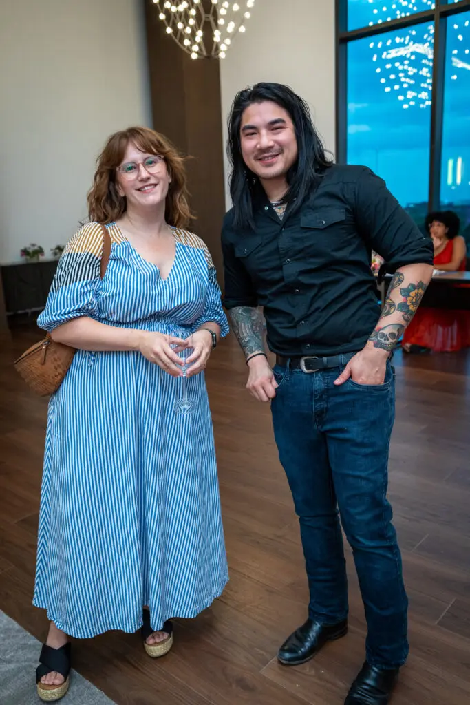 Brittany Ham, Loc Huynh at Art League Houston's 76th Anniversary Gala, Bloom (Photo by Laura Burlton)