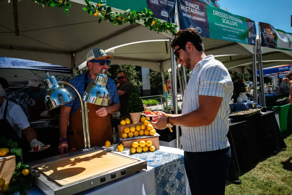 Frankie B. Mandola's Catering won Best Bite honors at the Sunday Houston Chefs for Farmers event at Autry Park.