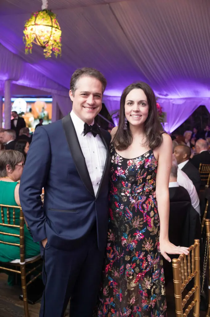 Carina & Brooks Antwell at the 'Wing of Wonder' Zoo Ball. (Photo by Daniel Ortiz for Houston Zoo)