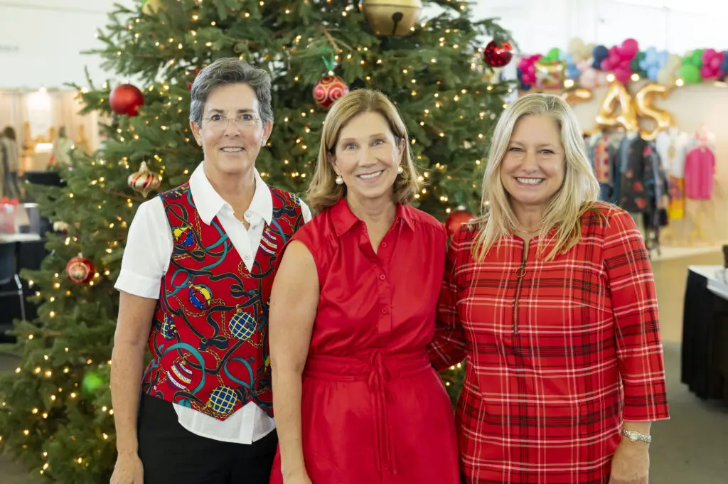 Chi Omega Christmas Market Co-Chairs Karen Hunt, Nancy Woodall and Debbie Lang (Photo by Celeste Cass)