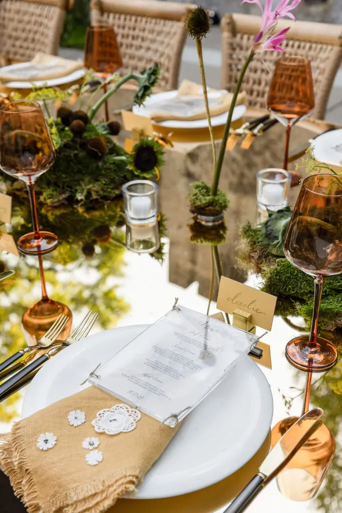 The reflective tablescape (Photo by Kaitlin Saragusa / BFA)