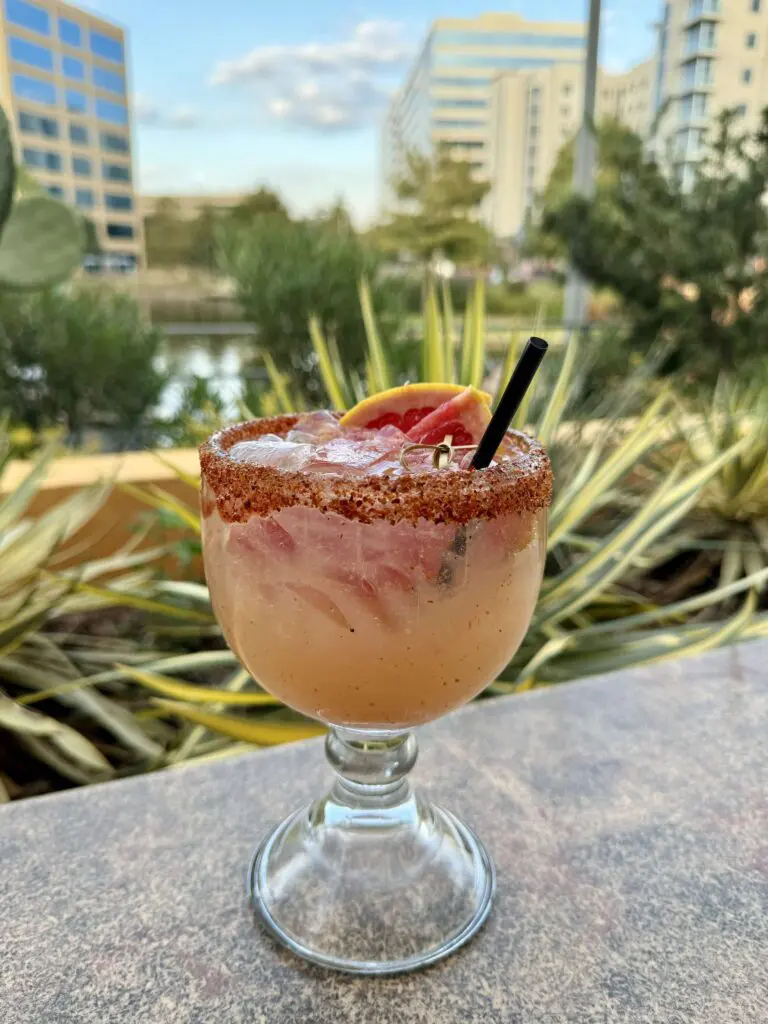 The Paloma Mimosa is a brunch-perfect margarita with a mimosa twist, crafted with Milagro Silver, muddled grapefruit, fresh lime, agave nectar and a sparkling wine float. (Photo by Jillian Richstone)