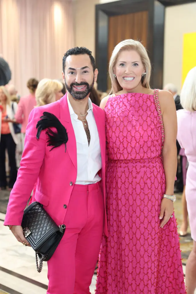 Fady Armanious, Amanda Boffone at the Memorial Hermann Foundation Razzle Dazzle Luncheon. (Photo by Priscilla Dickson)