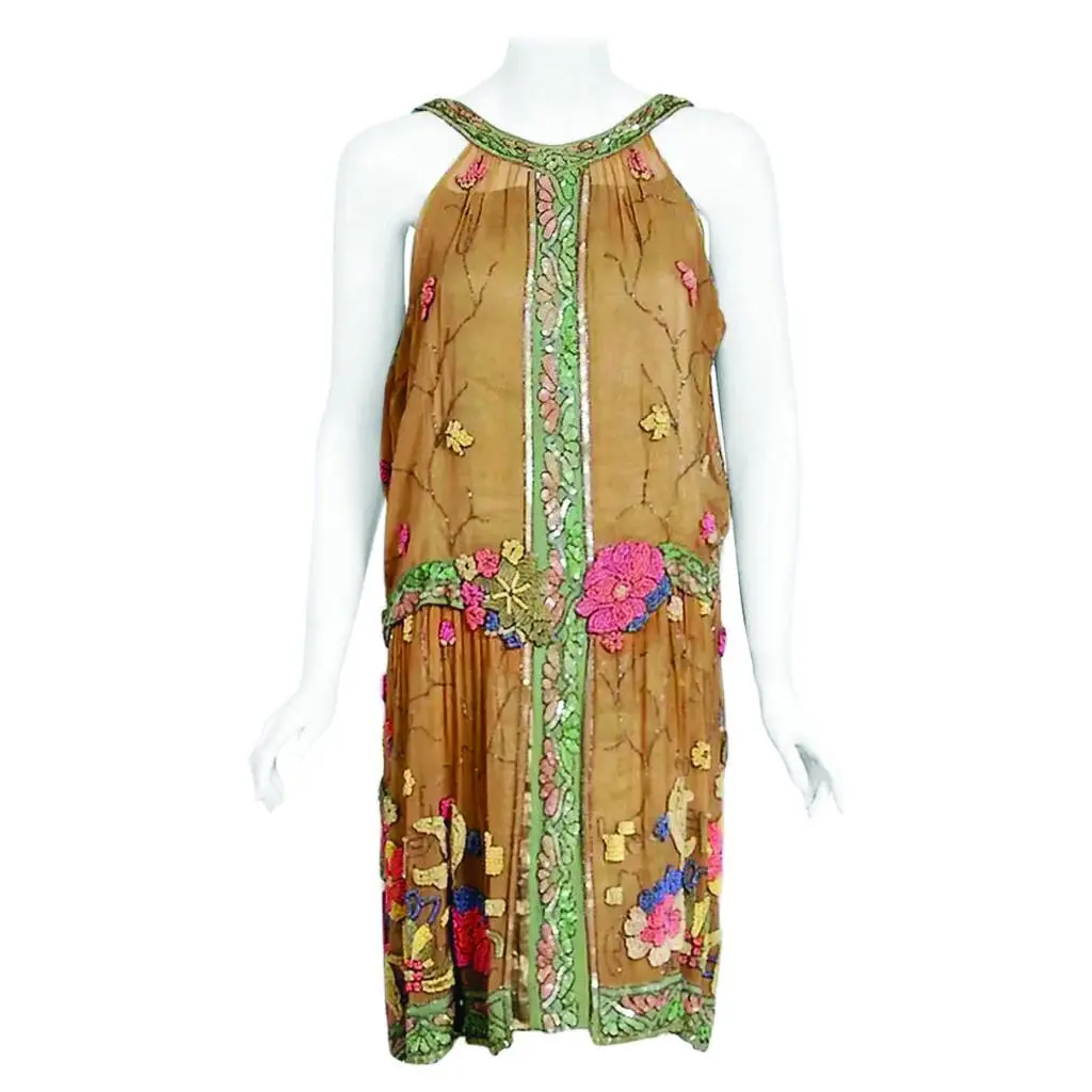A 1920s flapper dress with hundreds of hand-sewn beads and sequins. (Courtesy 1st Dibs and Lauren Lepire of Timeless Vixen)