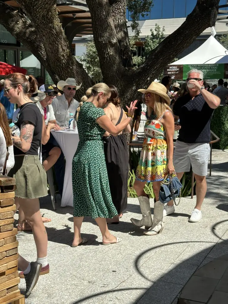Fun fashions at the Houston Chefs for Farmers event. (Photo by Shelby Hodge)