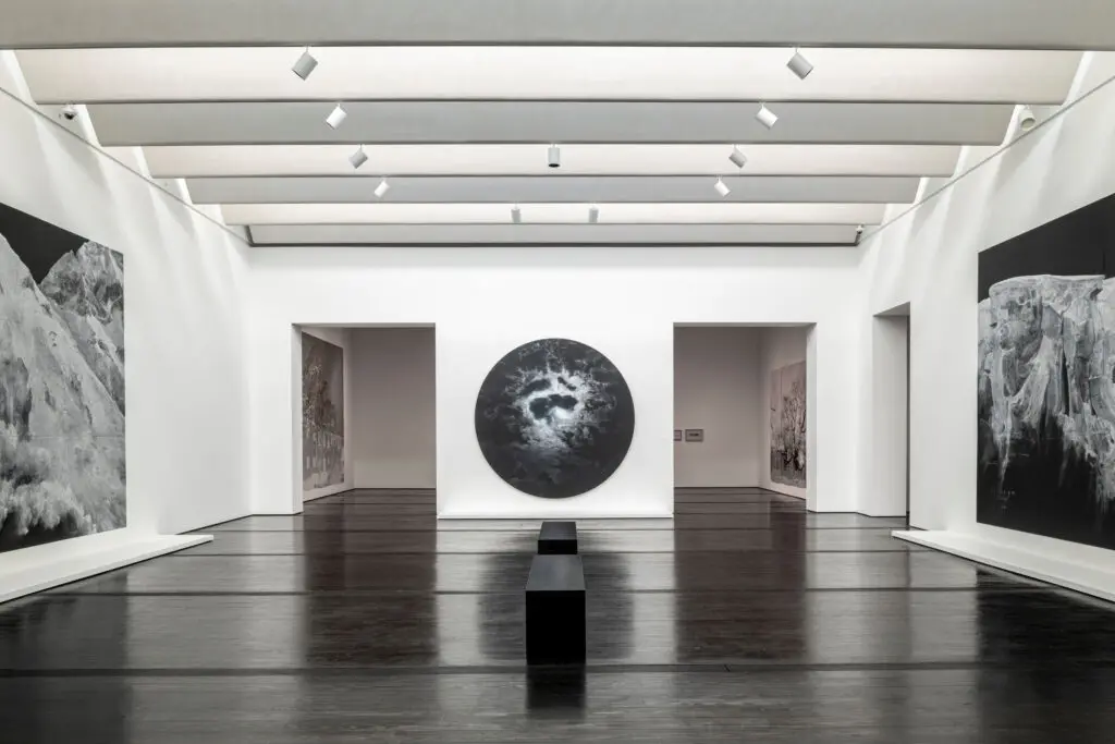 An installation view of "Tacita Dean: Blind Folly" at The Menil Collection in Houston. (Photo by Paul Hester, courtesy The Menil Collection)