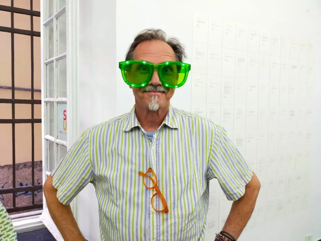 Artist Jack Massing leads the Orange Show forward as executive director. (Photo by Sean Miller)