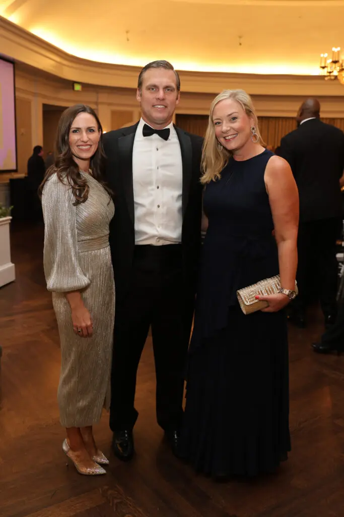 Jennifer & Joe Savery, Kim Koehn at 'An Evening for Rice's Honor.' (Photo by Priscilla Dickson)
