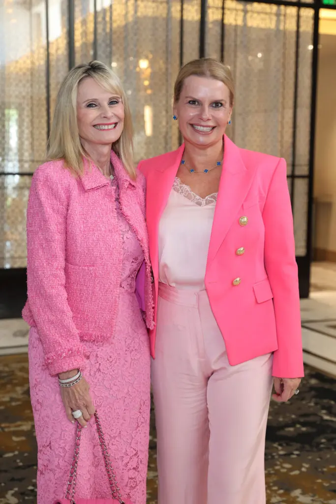 Honoree Jo Lynn Falgout, Valerie Dieterich at the Memorial Hermann Foundation Razzle Dazzle Luncheon.