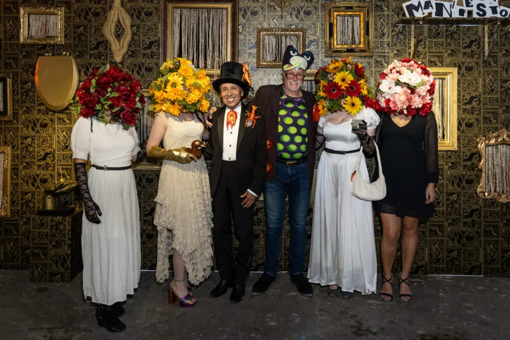 Johana Canales, Krista Hollis, Rudy Hernandez, Richard Fluhr, Laura Bledsoe, Jennifer Hoang at the 2024 Orange Show Gala: DaliDada (Photo by Emily Jaschke) 