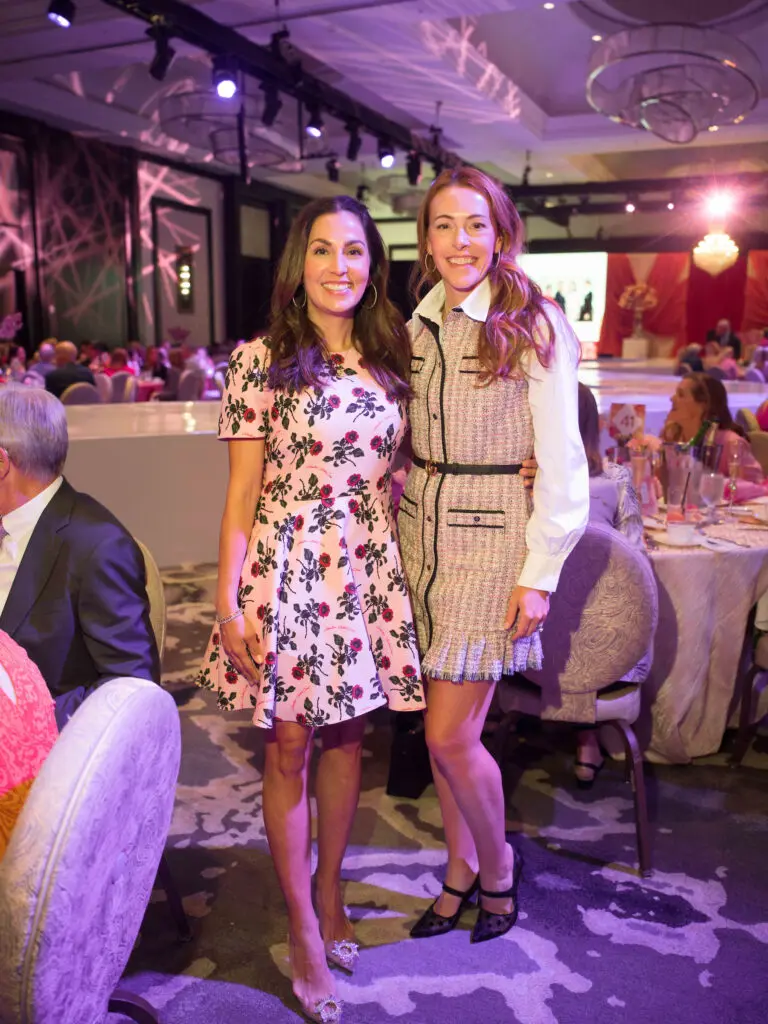 Julie Longoria Chen, Melissa Avery at the Memorial Hermann Foundation Razzle Dazzle Luncheon. (Photo by Daniel Ortiz)