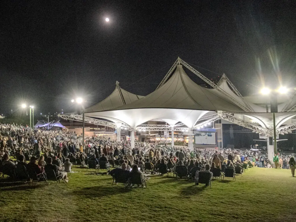 Free tickets allowed Woodlands residents to fill the lawn and mezzanine at the Cynthia Woods Mitchell Pavilion, Friday, October 18, 2024. (Photo by F. Carter Smith)