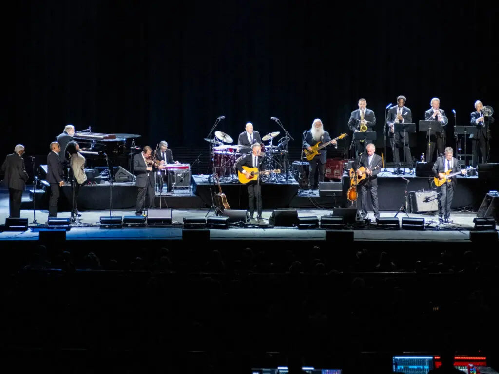 Lyle Lovett and his Big Band headlined an evening of hometown entertainers celebrating the 50th anniversary of the founding of The Woodlands at the Cynthia Woods Mitchell Pavilion on Oct. 18 2024. (Photo by F. Carter Smith)