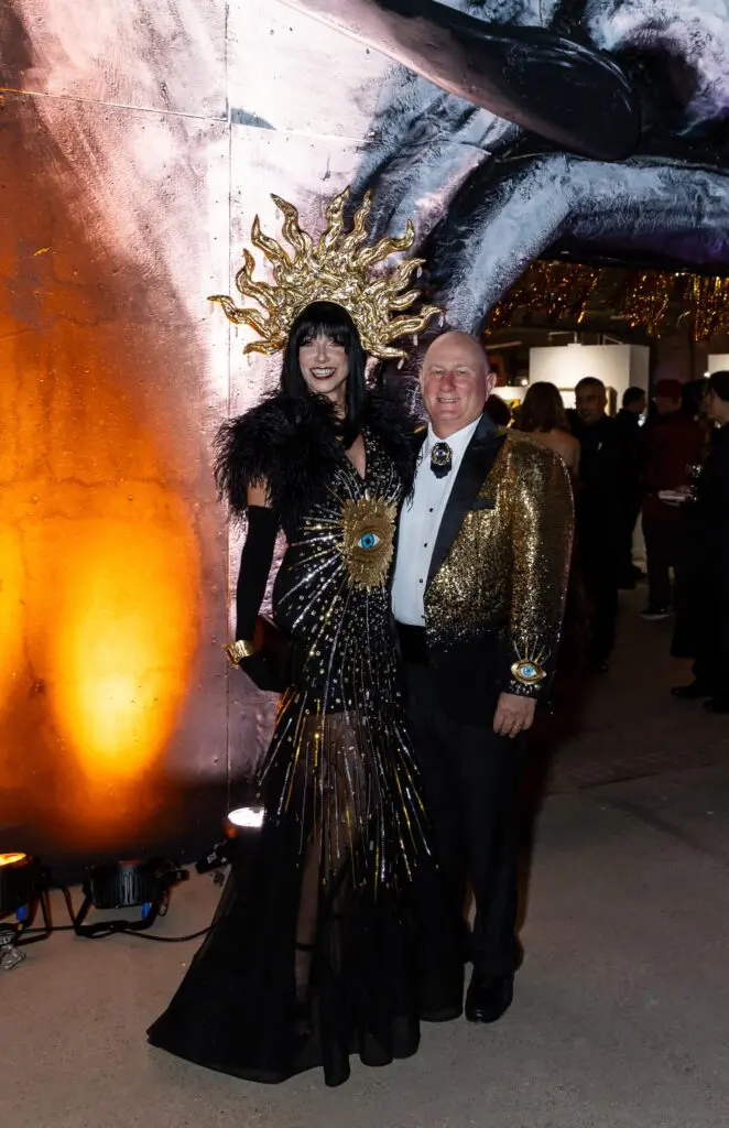Melissa & Paul Dobrowski at the 2024 Orange Show Gala: DaliDada (Photo by Emily Jaschke) 