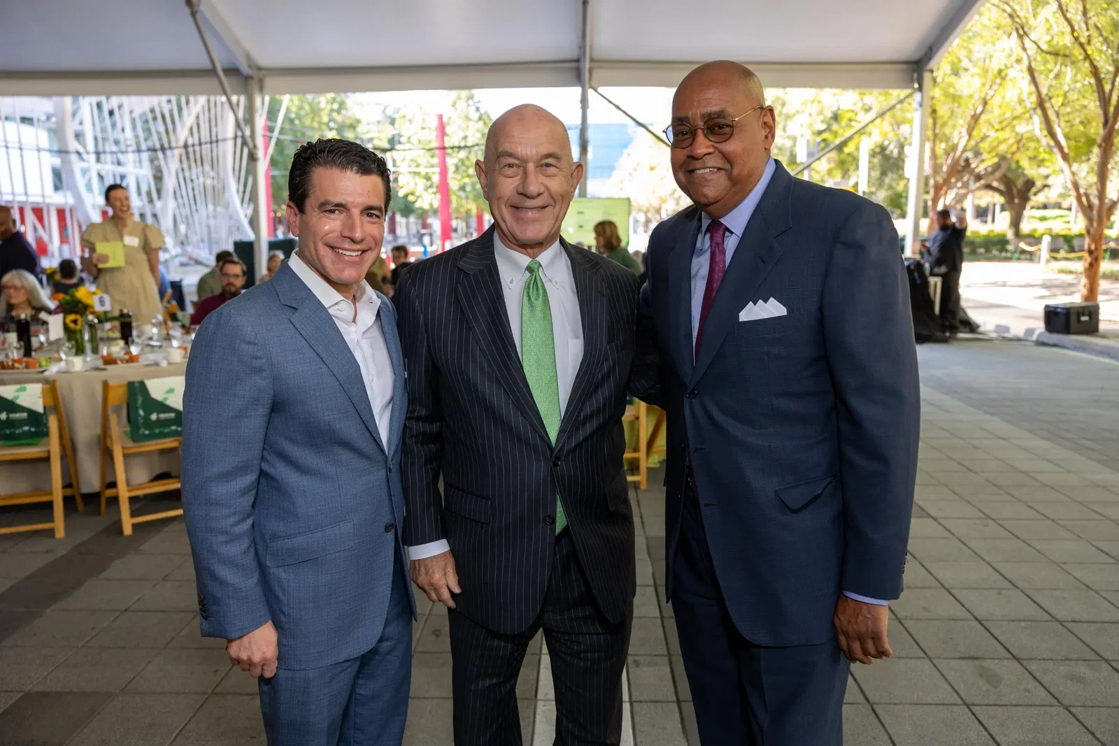 Michael Heckman, Mayor John Whitmire, Commissioner Rodney Ellis (Photo by Jenny Antill)