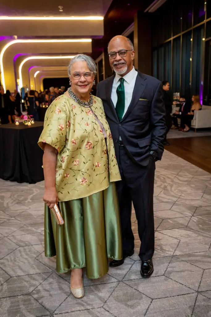Honoree Michelle Swain Barnes & Barry Barnes at Art League Houston's 76th Anniversary Gala, Bloom (Photo by Laura Burlton)
