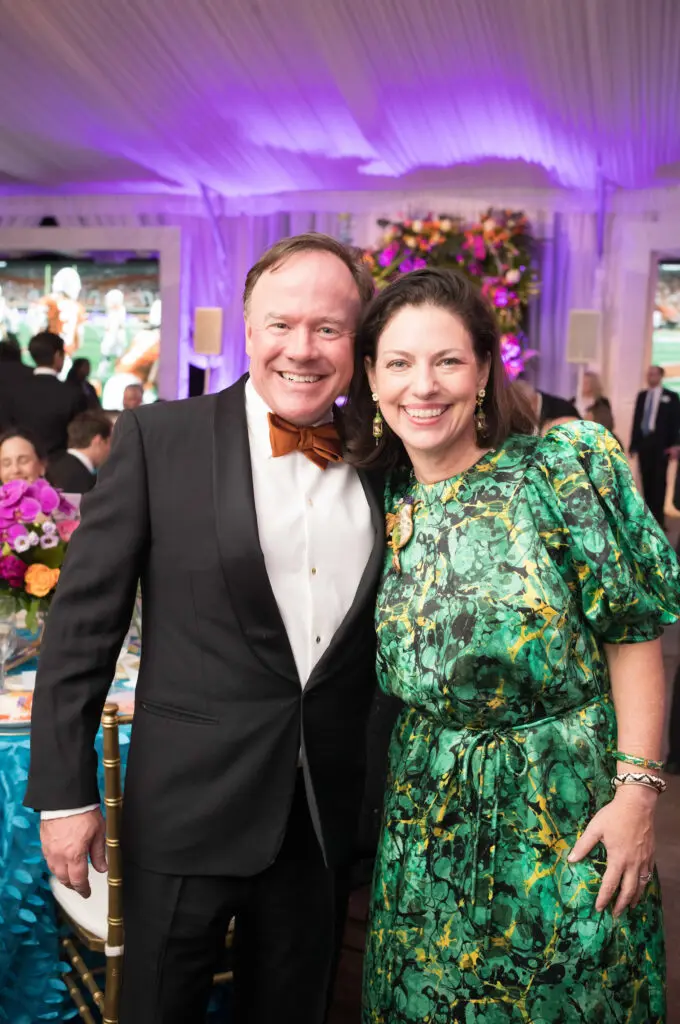 Honorees Robert & Cullen Muse at the 'Wing of Wonder' Zoo Ball. (Photo by Daniel Ortiz for Houston Zoo)