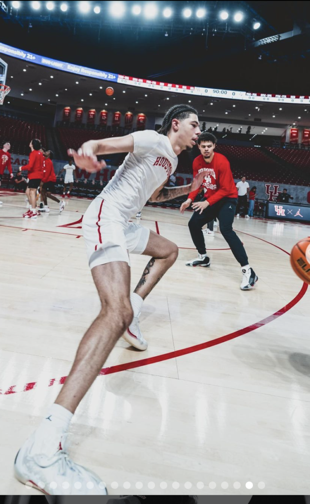 Jacob McFarland is more than depth for the University of Houston basketball team. He's a skilled 7-footer who was a Top 100 recruit. Now he's likely out for the season with a broken leg. (@UHCougarMBK) 