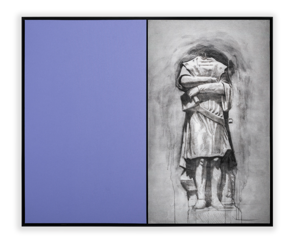 Reynier Leyva Novo's "Blind Painting #10," 2023, and his other politically charged pieces will be on view at Sicardi | Ayers | Bacino's booth at ADAA's The Art Show. (Courtesy of the artist and Sicardi | Ayers | Bacino; photo by Anthony Rathbun)