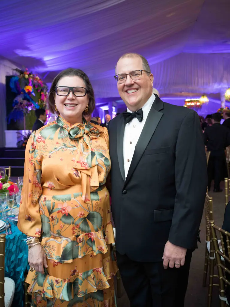 Shawn Stephens & Jim Jordan at the 'Wing of Wonder' Zoo Ball. (Photo by Daniel Ortiz for Houston Zoo)