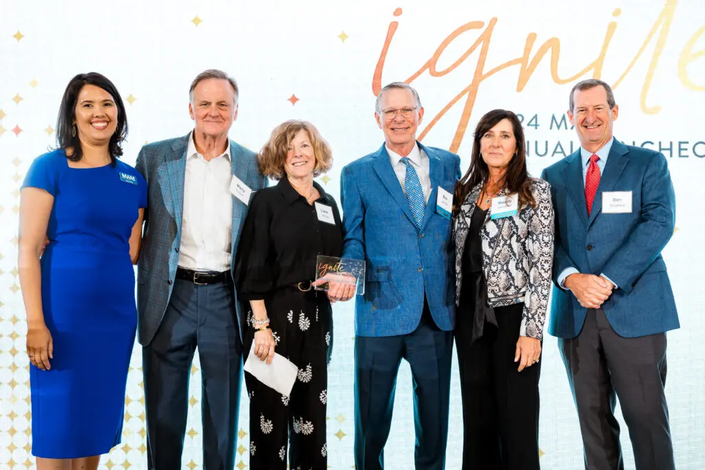 Sonja Gee, Liane & Marty Phillips, Buz Jochetz, Wendy & Ben Moreland at the Memorial Assistance Ministries luncheon. 