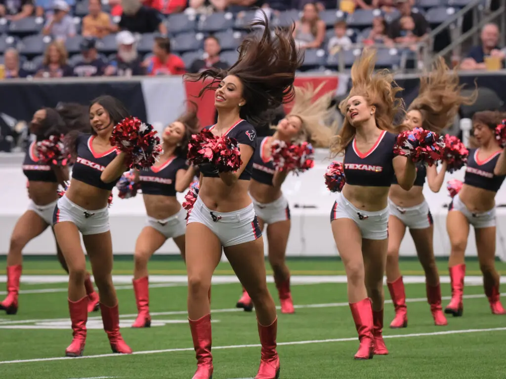 The Houston Texans cheerleaders always bring it. (Photo by F. Carter Smith)