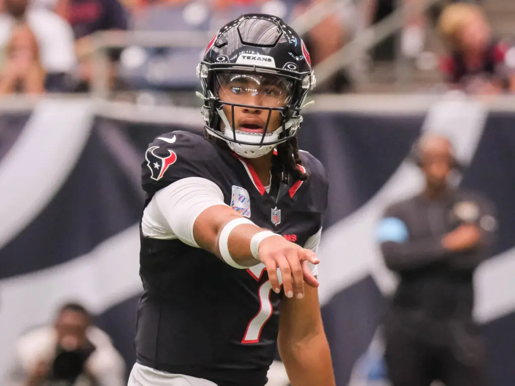 Houston Texans quarterback C.J.Stroud always gives his team a chance. Even on his off days. (Photo by F. Carter Smith)