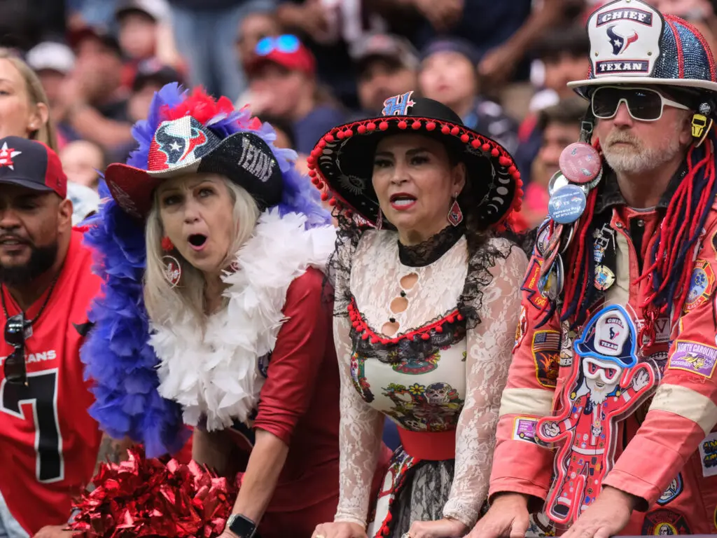 Houston Texans fans certainly get creative with their gameday attire. (Photo by F. Carter Smith)