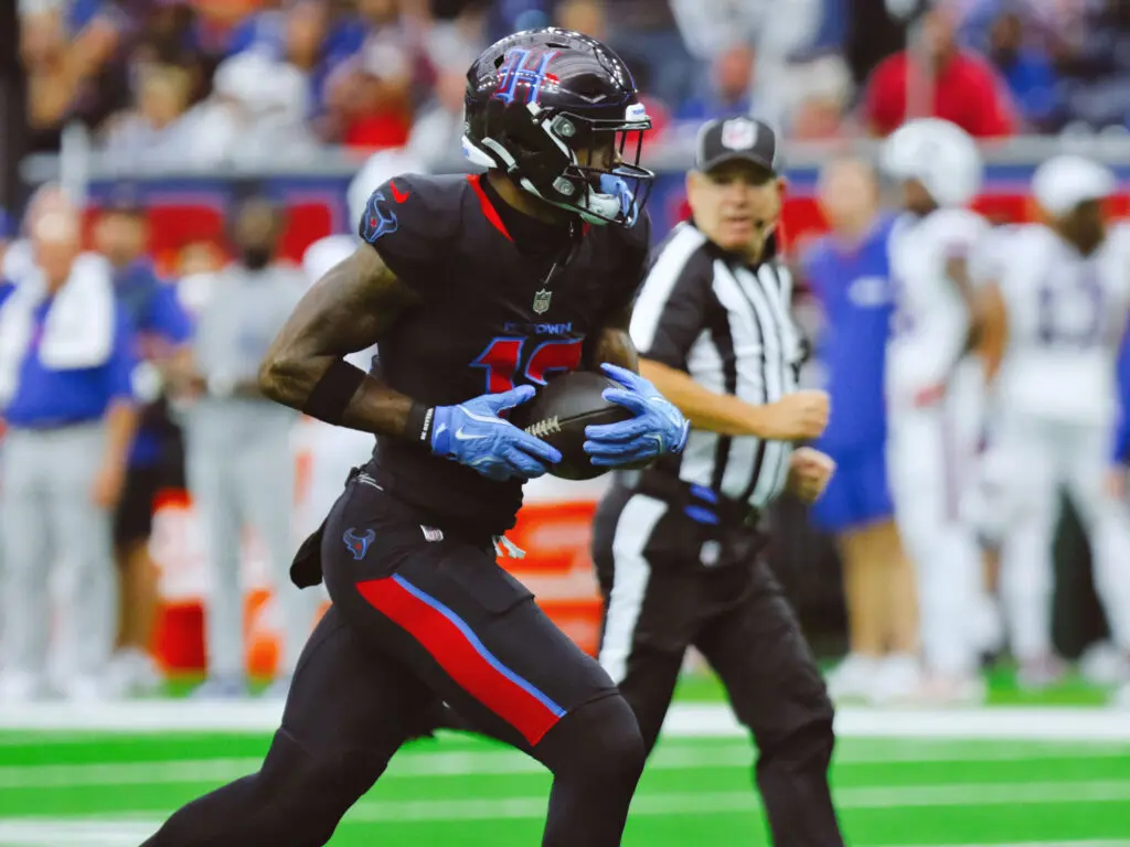 Xavier Hutchinson can make some plays when given a chance, which shows how deep this Texans' receiving corps really is. (Photo by F. Carter Smith)