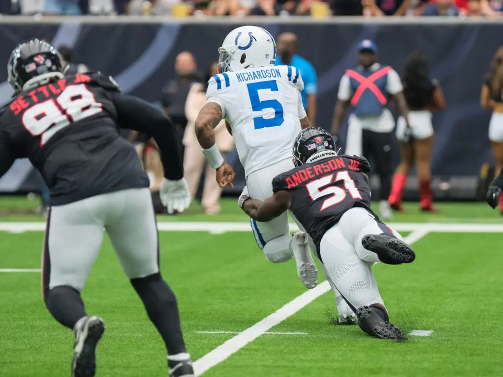 Quarterbacks are hunted by Will Anderson Jr. and the rest of this Texans defense. (Photo by F. Carter Smith)