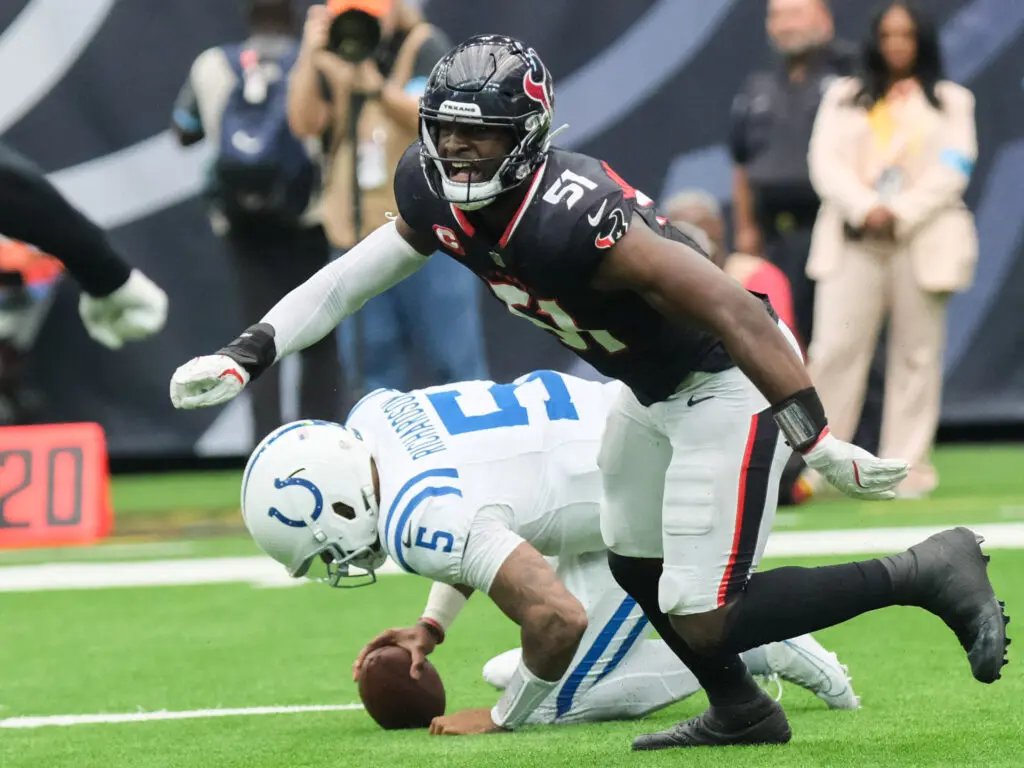 Will Anderson Jr. and this Texans defense punishes quarterbacks. (Photo by F. Carter Smith)