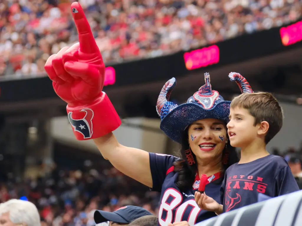 Houston Texans fans of all ages get to enjoy one of the better teams in the NFL. (Photo by F. Carter Smith)