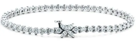 Tiffany Victoria® Tennis Bracelet in Platinum with Diamonds (Photo by Richard Rodriguez)