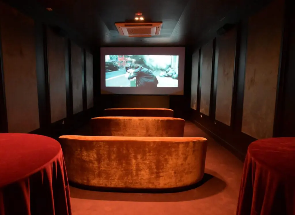 A new addition to the River Oaks Theatre the new VIP screening lounge. (Photo by Jack Opatrny)