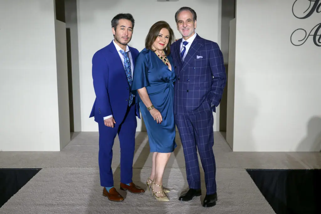 Valentino Festari mingles with honorees Debbie & Rudy Festari at the Italian Cultural & Community Center Luncheon at River Oaks Country Club. (Photo by Michelle Watson, CatchLightGroup.com)
