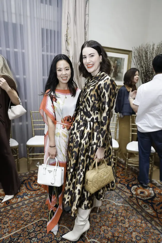 Christy Lynn, Valerie Dittner at Amir Taghi's trunk show in the family home in Tanglewood (Photo by Quy Tran)