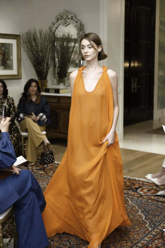 A gown in Amir Taghi's 2025 Spring Collection coming to Neiman Marcus Houston and beyond as well as online in December (Photo by Quy Tran)