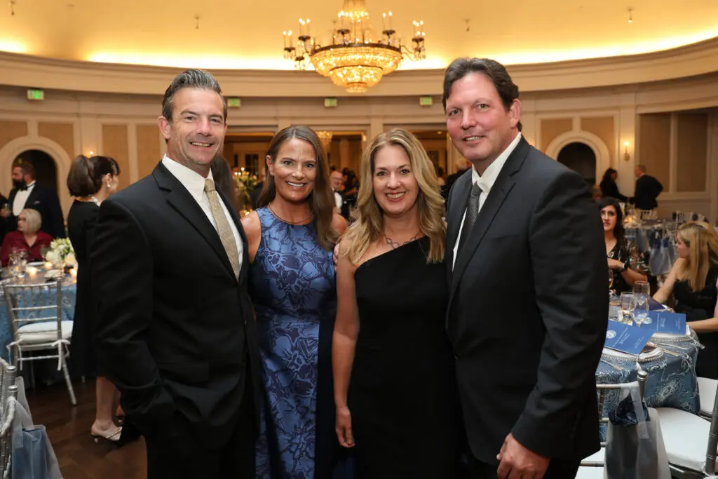 Larry & Ellen Jester, Sarah & David Chislom at 'An Evening for Rice's Honor.' (Photo by Priscilla Dickson)