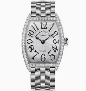Franck Muller Cintree Curvex 39MM Stainless Steel & Diamond Bracelet Watch, available at Valobra Master Jewelers and Neiman Marcus. 