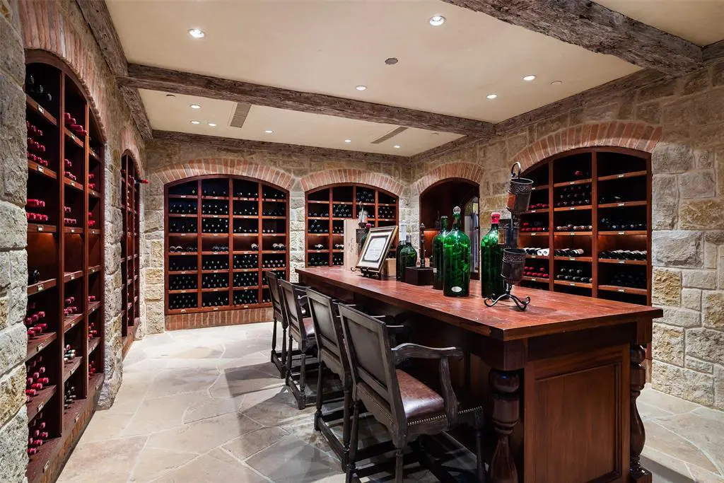 A highlight of 10540 Lennox Lane is the wine cellar. (Courtesy)