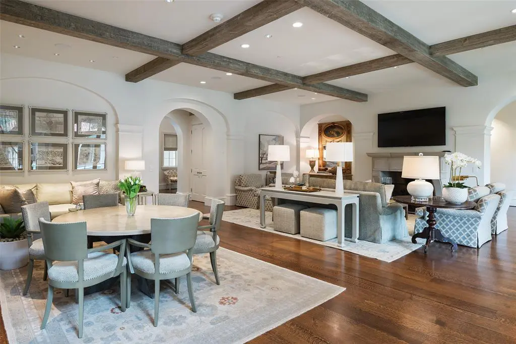 This Highland Park mansion was custom-built in 2017 by Rusty Goff, with an architectural design by Robbie Fusch. (Courtesy)