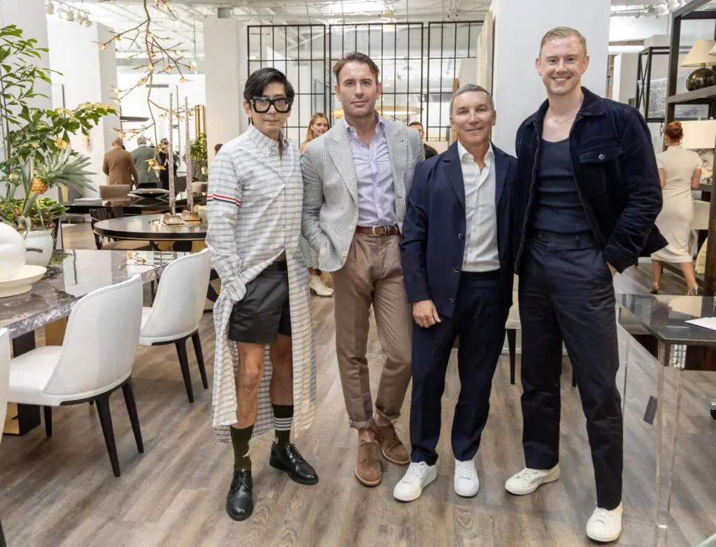 Billy Fong, Doniphan Moore, Gonzalo Bueno, Josh Young at Allan Knight Showroom