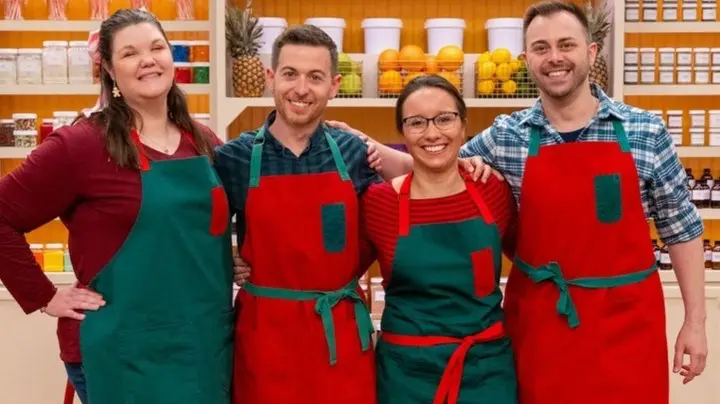 Heather Brookshire, Joseph Daigle, Katlin Pfropper and Sean Henry were the contestants on Food Network's contest. (Photo courtesy of The Food Network)