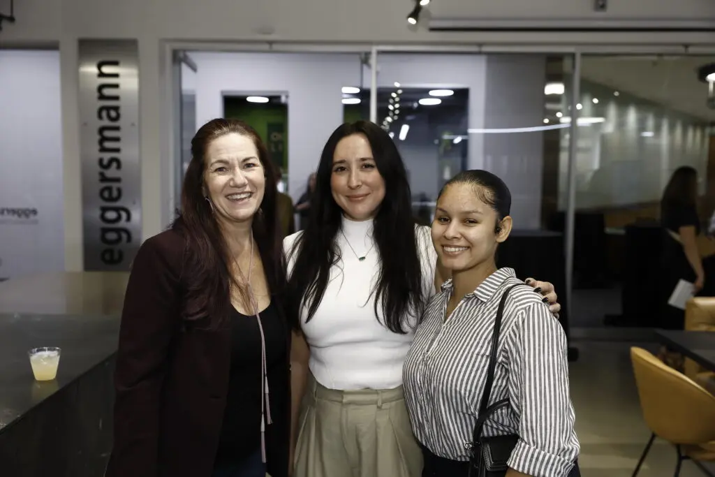 Kristal Casey, Lilly Gonzalez, Nia Mayfield make the scene at the AIA Houston Home Tour Appreciation Party. (Photo by Quy Tran)