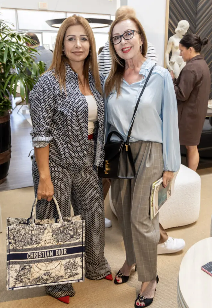 Abier Alkhouri, Krystyna Jasinski at Allan Knight Showroom