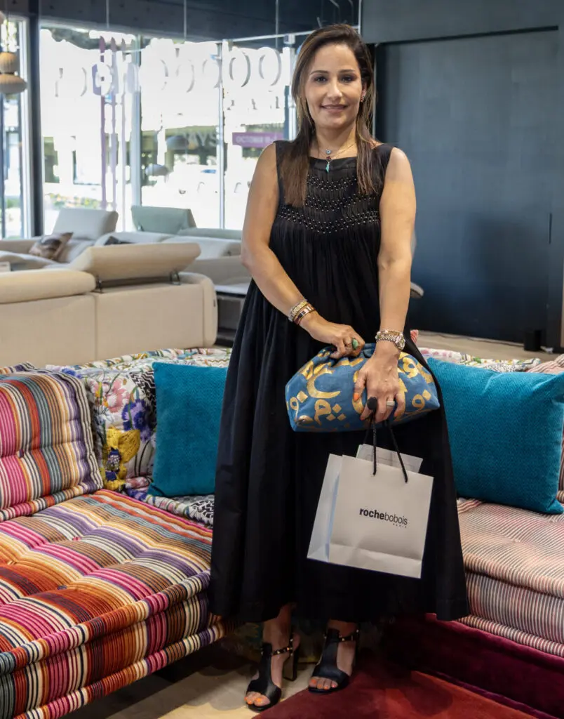 Amal Maghrabi at Roche Bobois (Photo by Jordan Geibel)
